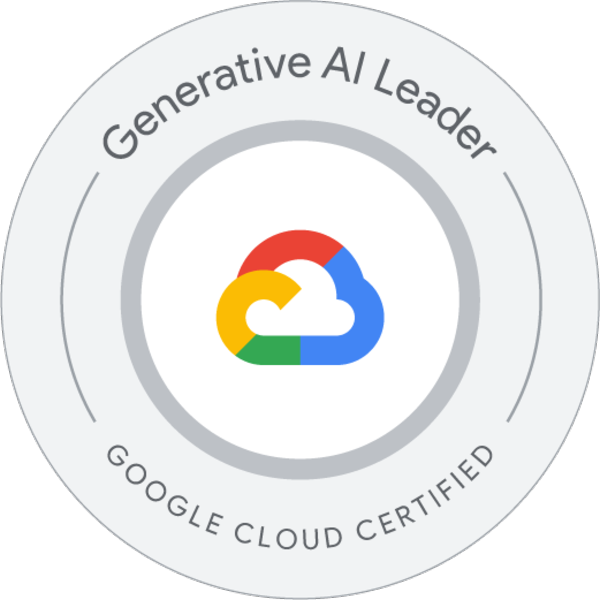 Google Generative AI Leader Certification badge